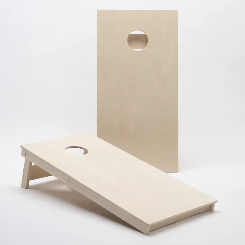 Cornholespel med egen design motiv och logotyp premium