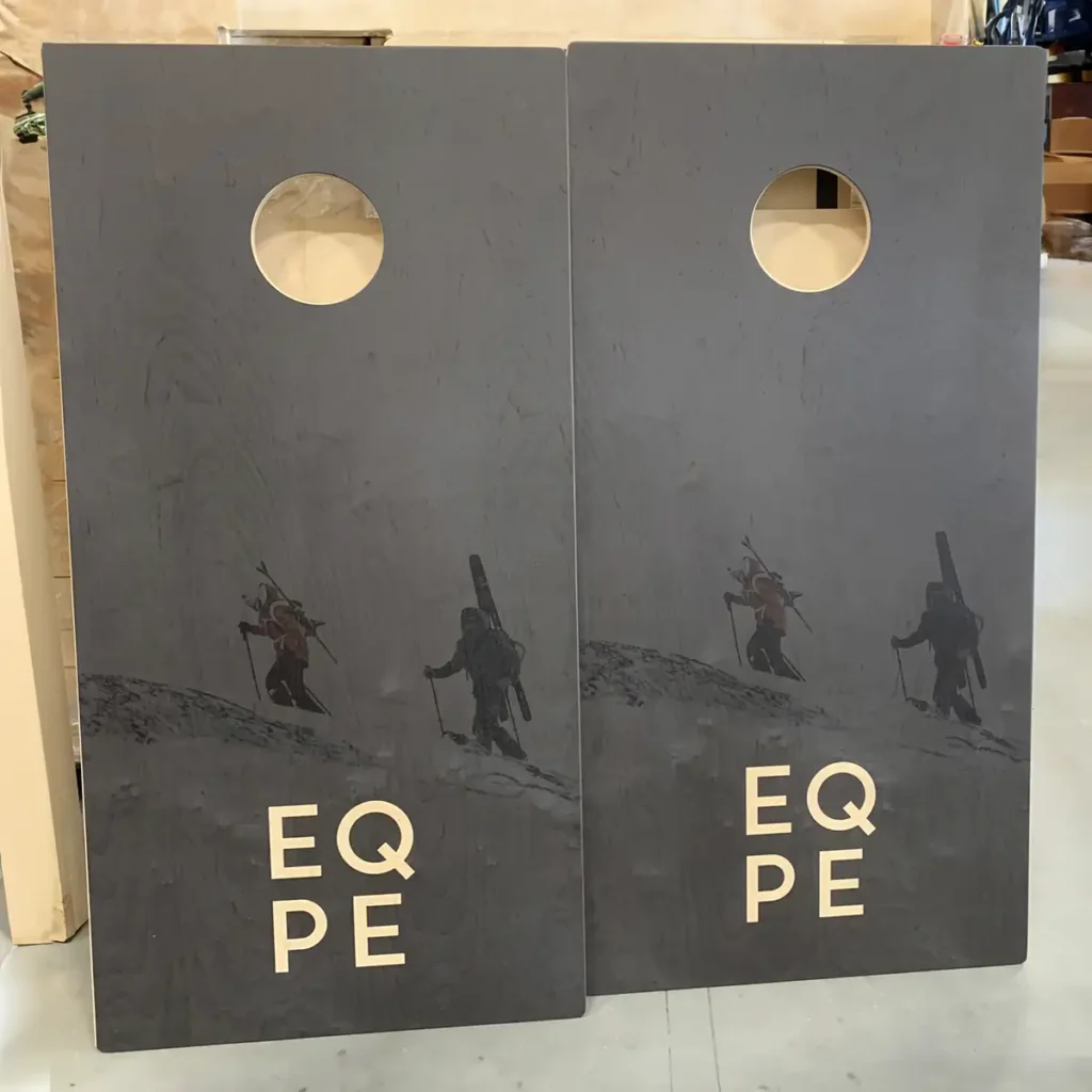 EQPE Skistar cornhole med egen logotyp